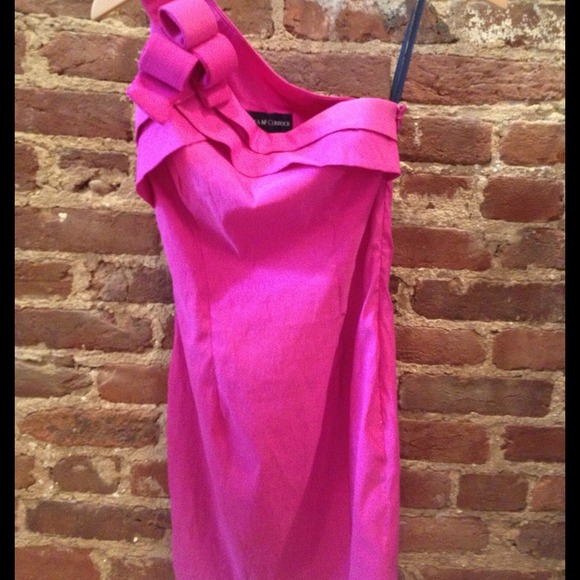 Jessica McClintock, 1 shoulder, pink dress, size 2