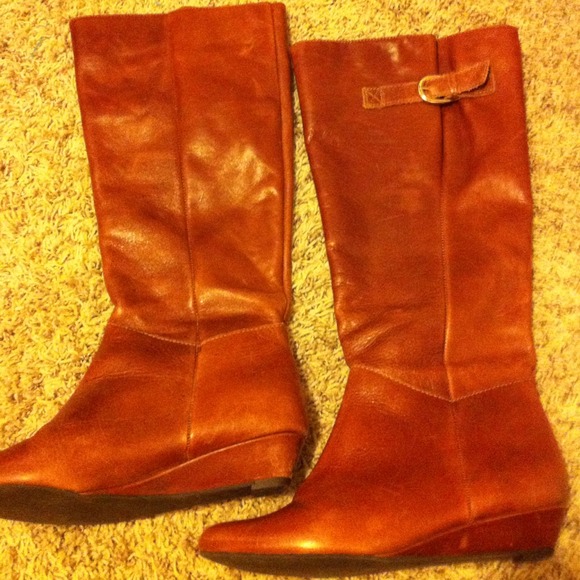 Steven By Steven Madden cognac boots