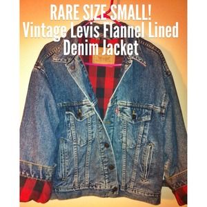 Levi's Vintage Grunge Flannel Lined Denim Jacket