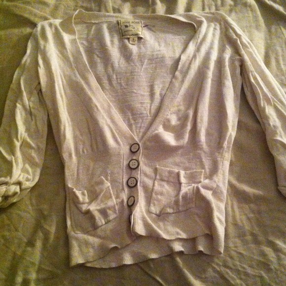 White button down Cardigan