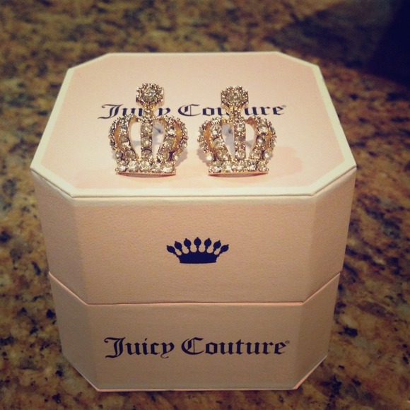 💥SOLD💥 Diamond and gold crown earrings