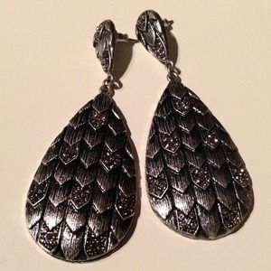 Antique Tibetan Silver Gladiator Earrings