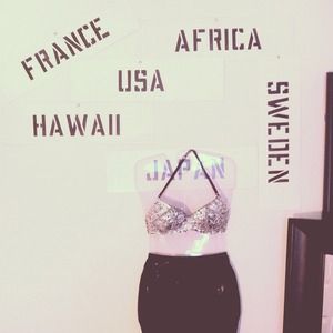Sequin Costume Bra