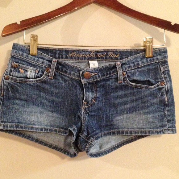 Jean shorts. Abercrombie and Fitch