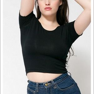 American Apparel Crop Tee available in many colors