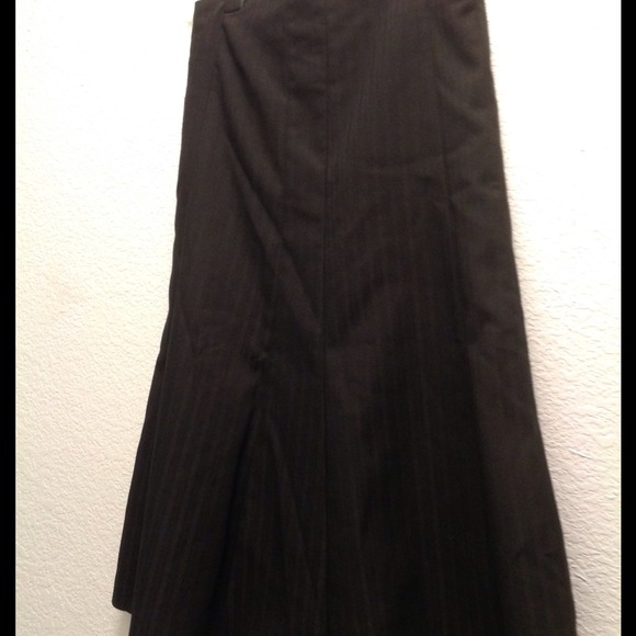 Black pinstripe skirt
