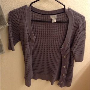 Grey knit cardi