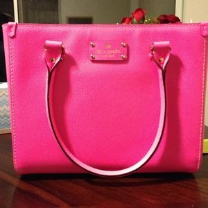 Pink Kate spade Wellesley handbag