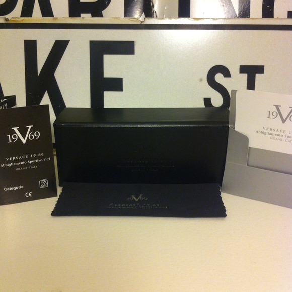 Black Versace Sunglass Case