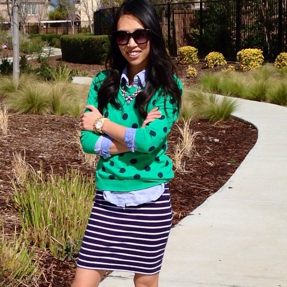 ❌BUNDLE❌J. Crew inspired polka dot sweater
