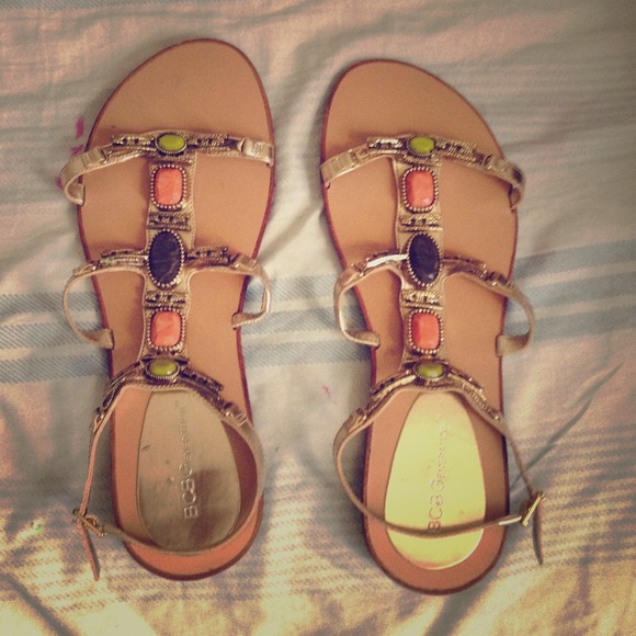 Muti Rhine stone colored sandals