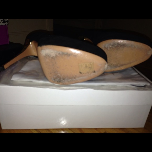 Reduced! Casadei suede booties with jeweled heel! - Picture 4 of 4