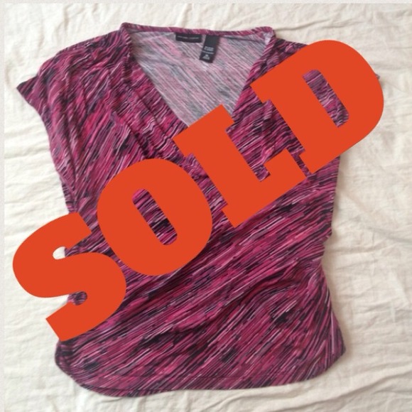 New York & company pink top size XL!
