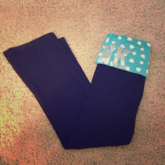 Black and blue VS sweat pants and vs yoga pants