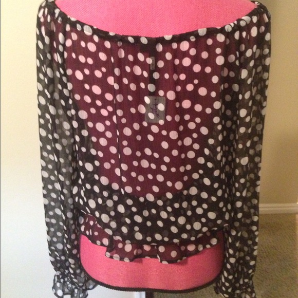 🌸HOST PICK!🌸💥Reduced again!💥 polka-dot blouse - Picture 2 of 3