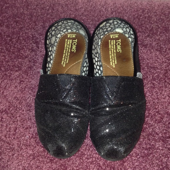 Black Sparkle TOMS