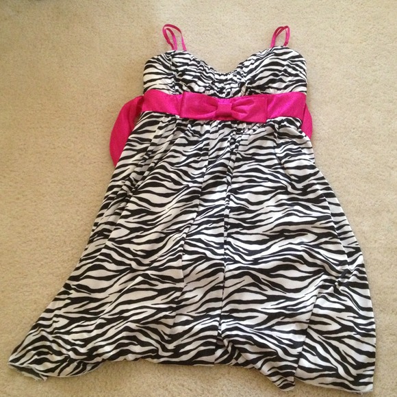 Zebra print dress