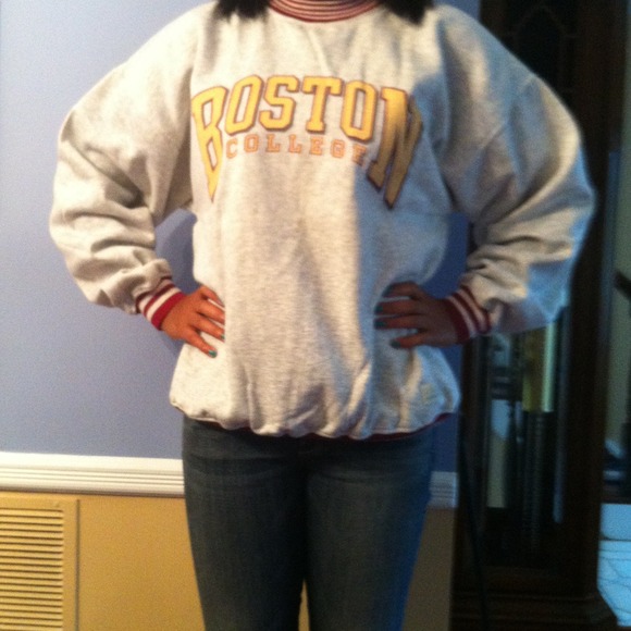 Boston College crew neck sweatshirt