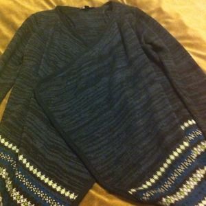 Drape-front Cardigan sweater