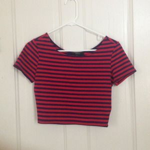 Striped crop top