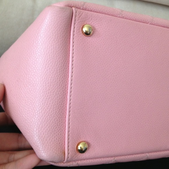 Authentic Chanel Pink Caviar Petite Shopper Tote - Picture 2 of 4