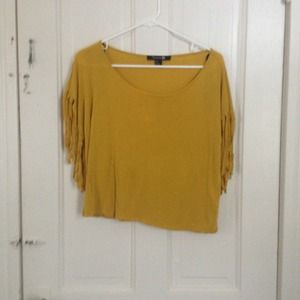 Yellow fringe top