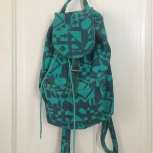 Printed backpack
