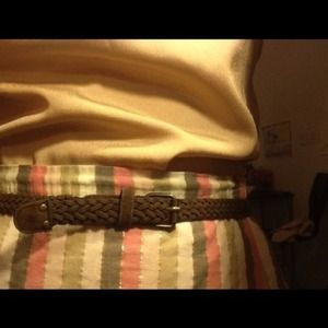 Brown Braided Belt.