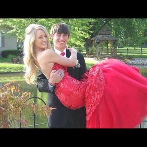 Stunning red prom/pageant dress