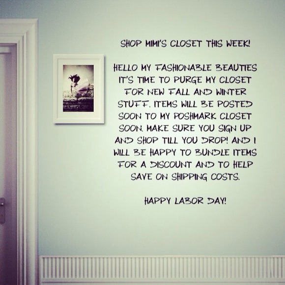 Closet Sale