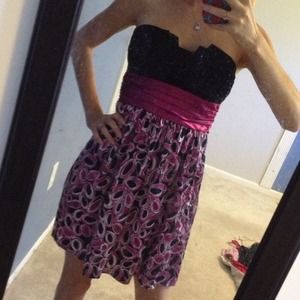 Strapless party dress