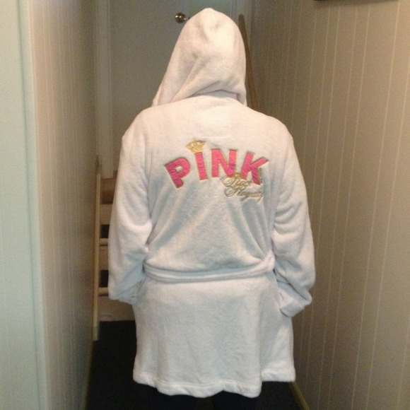 Pink bathrobe