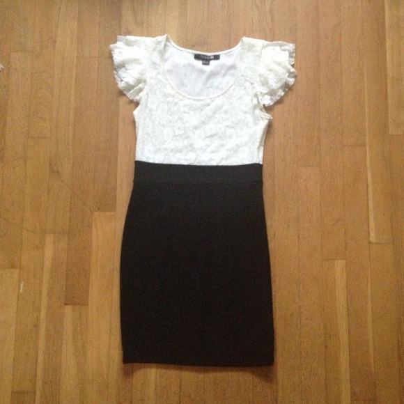 Forever 21 black and white dress