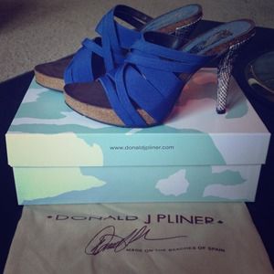 Donald J. Pliner Blue Strappy Sandals
