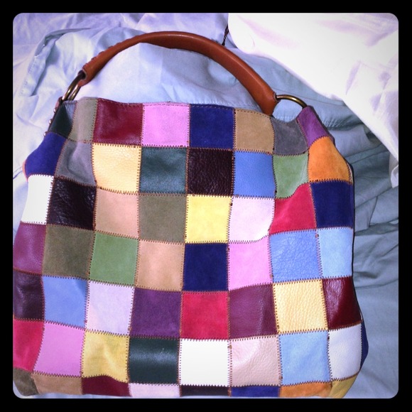 Lucky brand patchwork large bag.