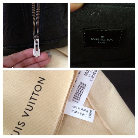 Louis Vuitton 100% Authentic Alma  EPI NOIR ELEC - Picture 3 of 4