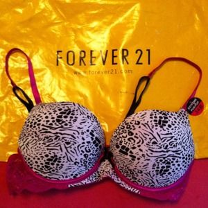 Sexy animal print bra