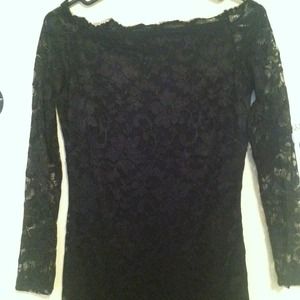 Black lace dress