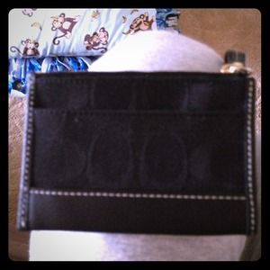 Black Coach "Signature" Wallet