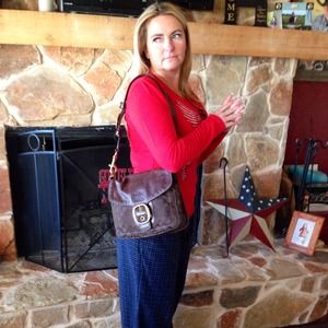 Chocolate Coach Purse.