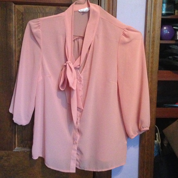 Forever 21 pink button up top