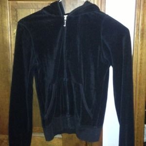 Black juicy couture zip up