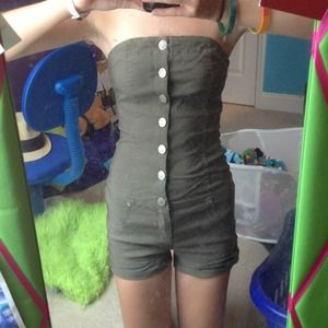 Army Green romper