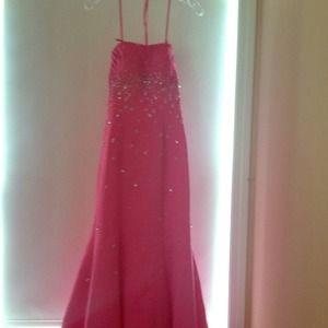 Beautiful pink strapless dress