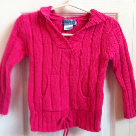 Knit hoodie sweater