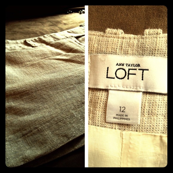 ❤️ SOLD ❤️ LOFT Sparkling Silver Shorts