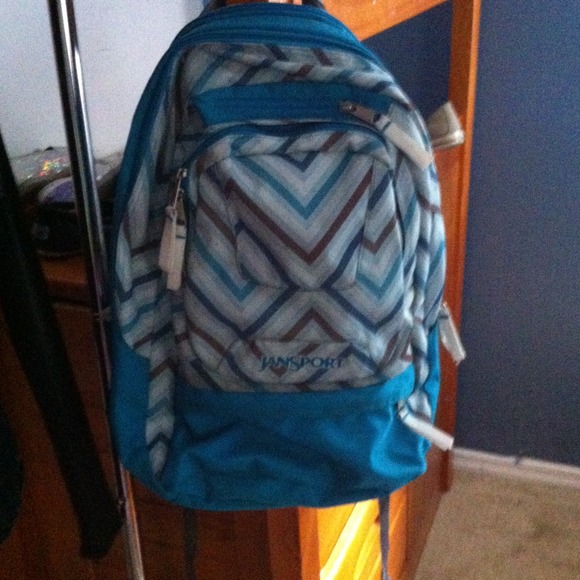 Blue Jansport book bag
