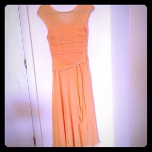 Chic and modern light orange dress