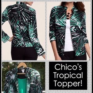 HOLD @vogolo Chico's Blazer/ green shell bundle