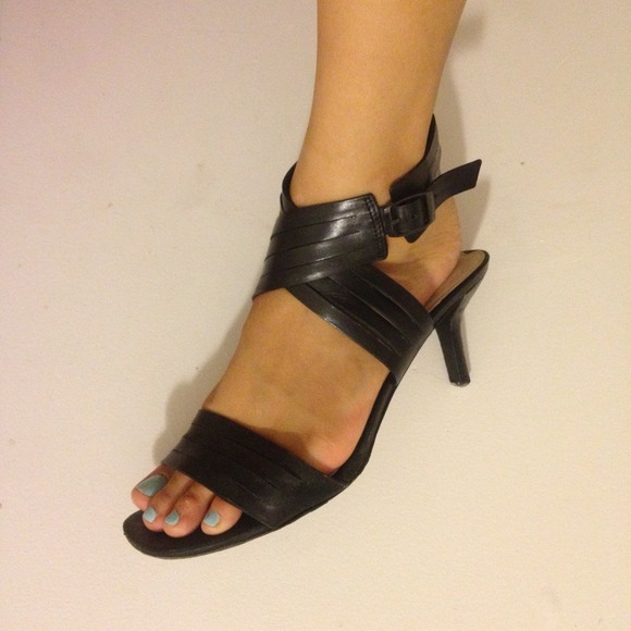 SOLD - Via Spiga Kitten Heel Wrap Sandals - Picture 2 of 4